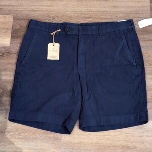 BROOKS Brothers 7" Inseam Navy Blue Bermuda Short Size 35 NWT